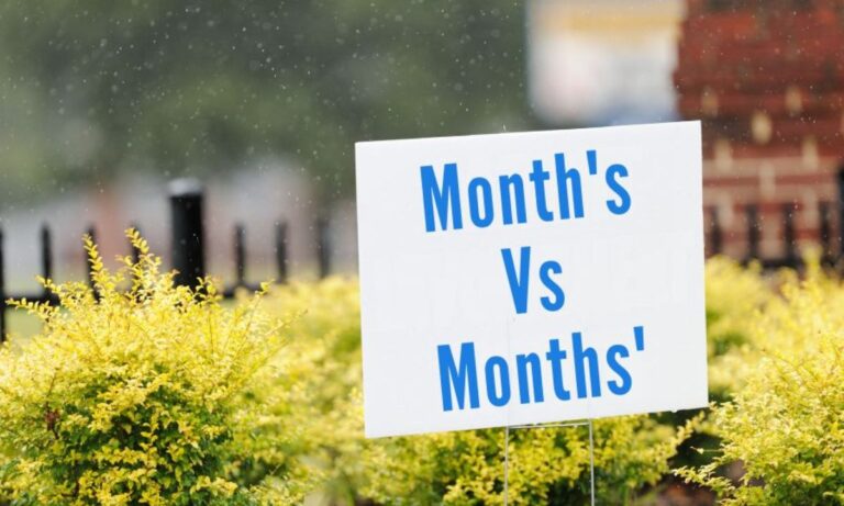 Months or Month’s?